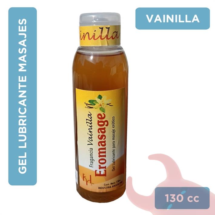 Crema lubricante y para masajes aroma vainilla 130 cm3